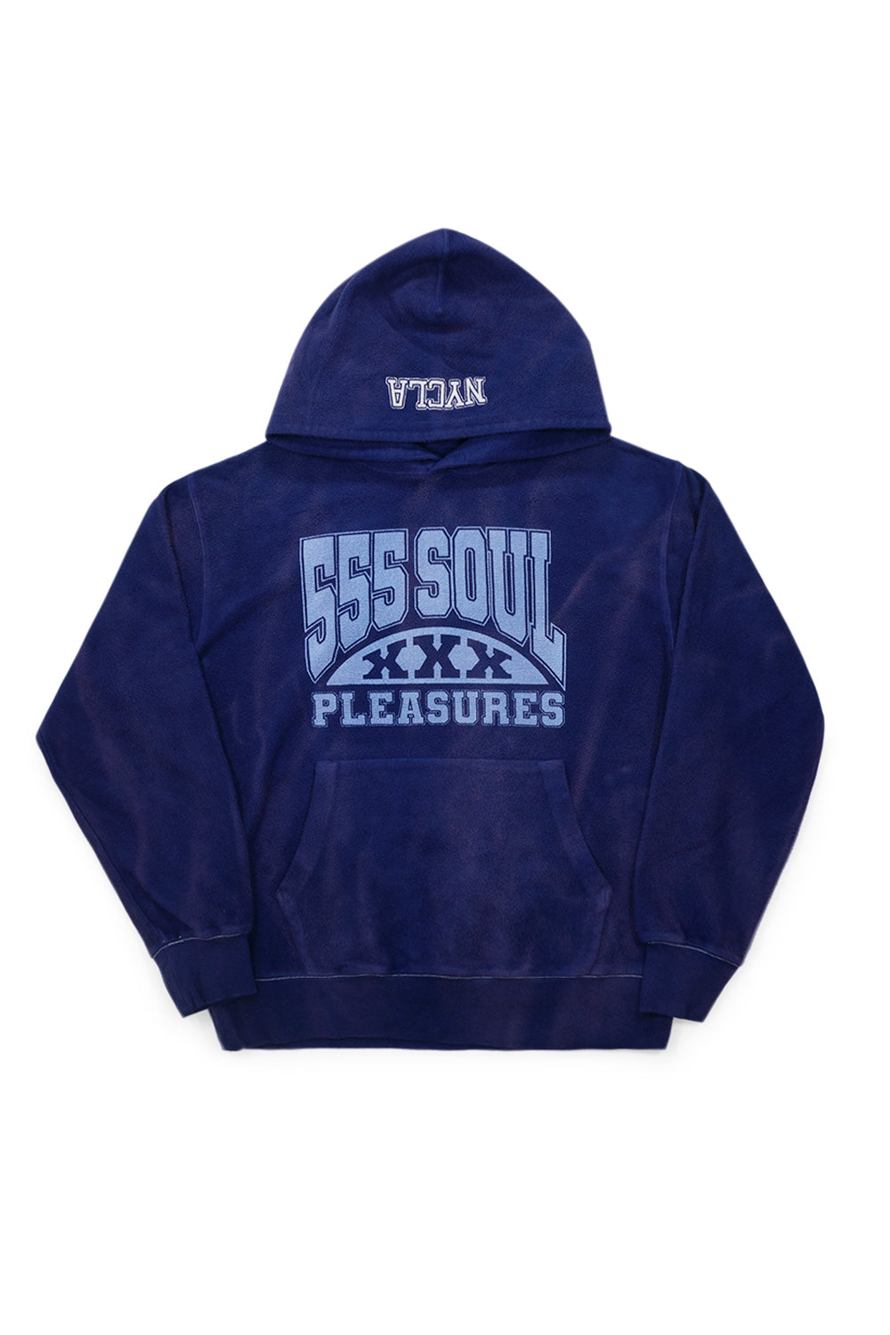 Pleasures X Triple 5 Soul 53x Inside Out Hoodie Navy Bonkers