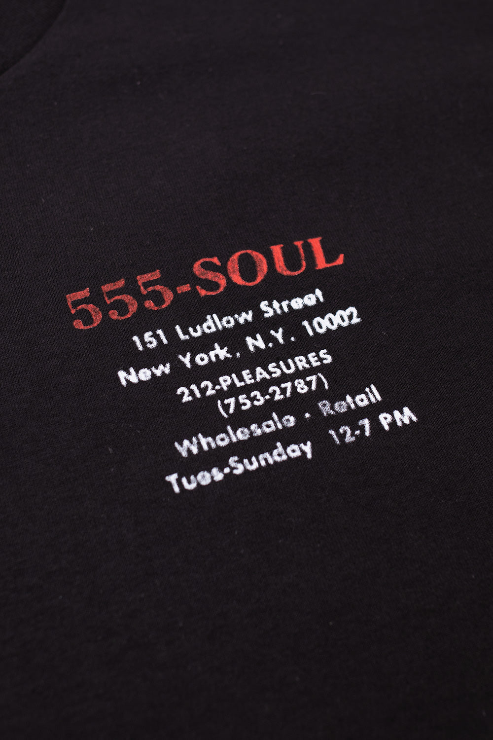 Pleasures X Triple 5 Soul Biz Card T-Shirt Black - BONKERS