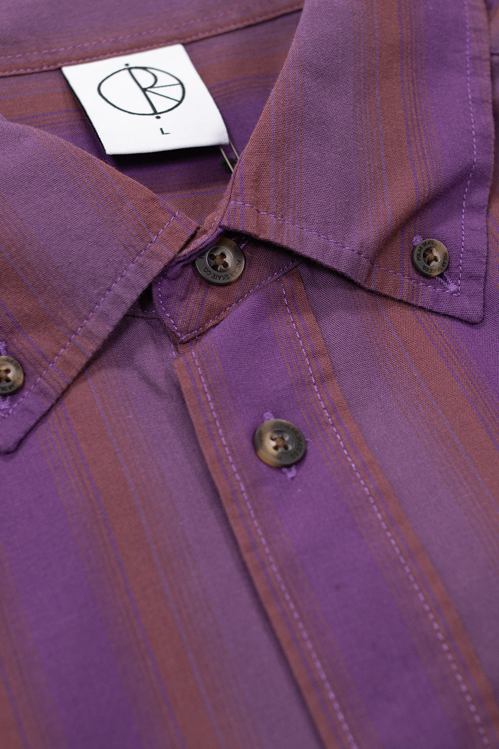 Polar Skate Co. Ben LS Shirt Purple Stripe - BONKERS