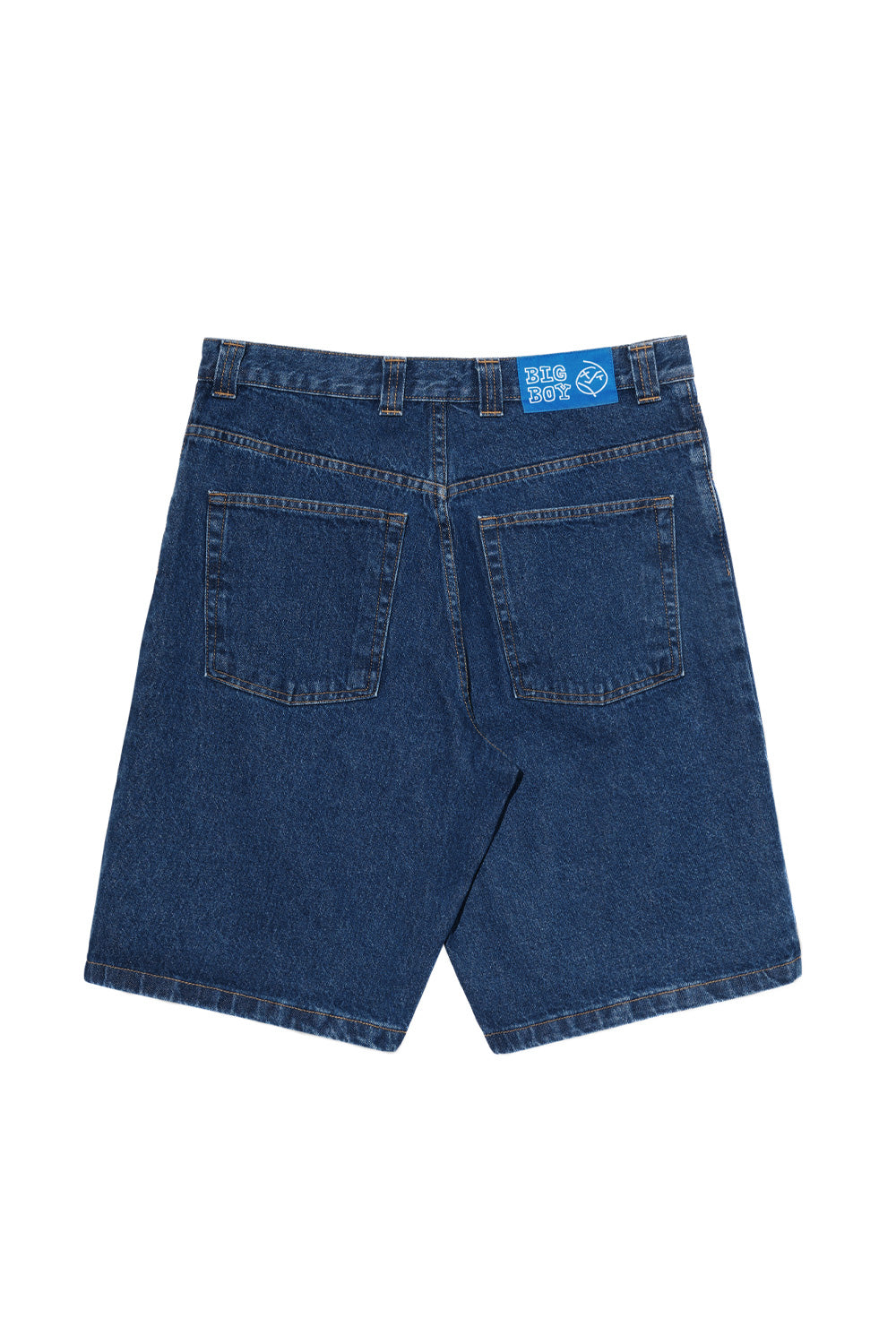 Rückansicht der Polar Skate Co. Big Boy Shorts in Dunkelblau