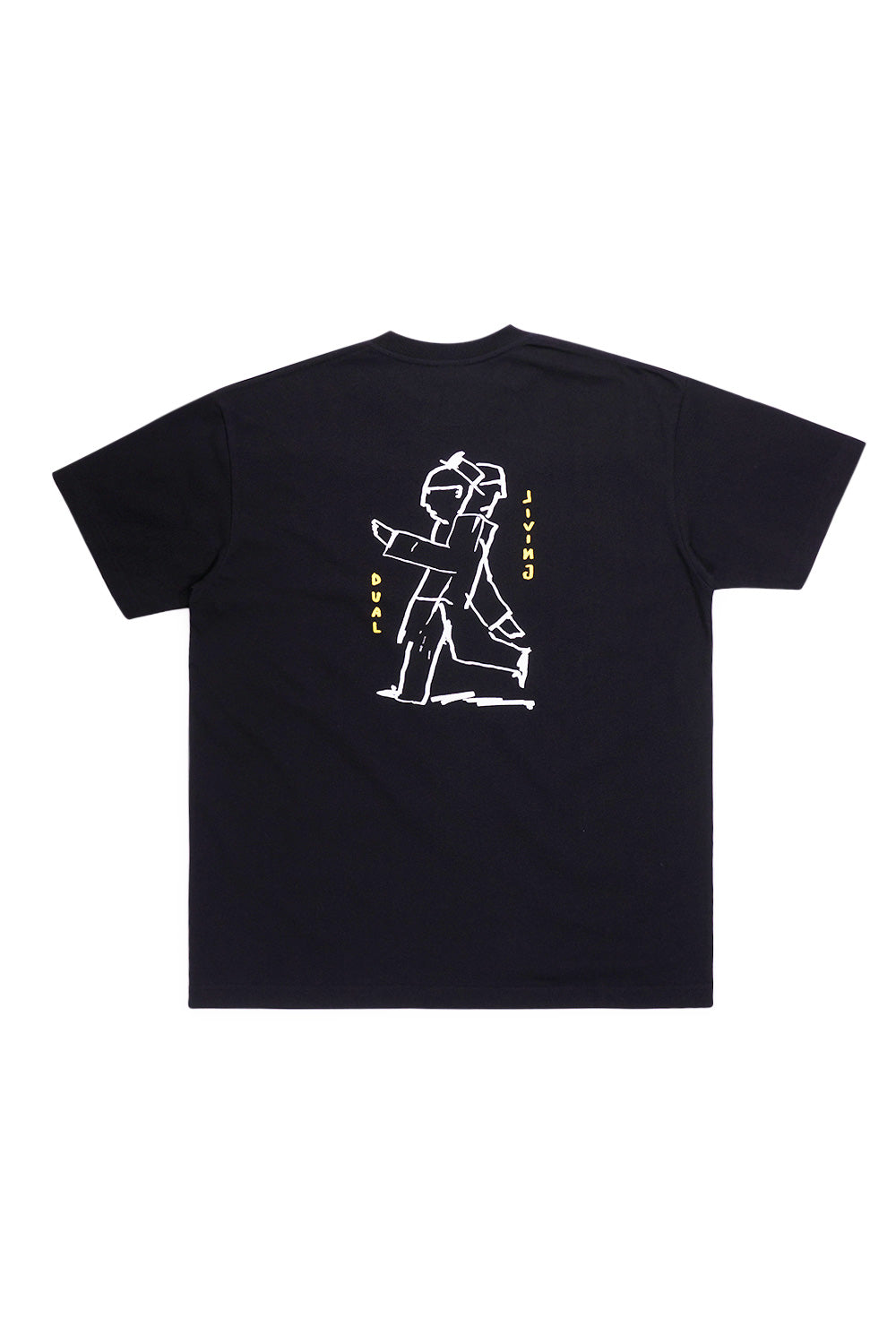 Polar Skate Co. Dual Living T-Shirt – Schwarzes Skate-Tee mit abstrakter Grafik