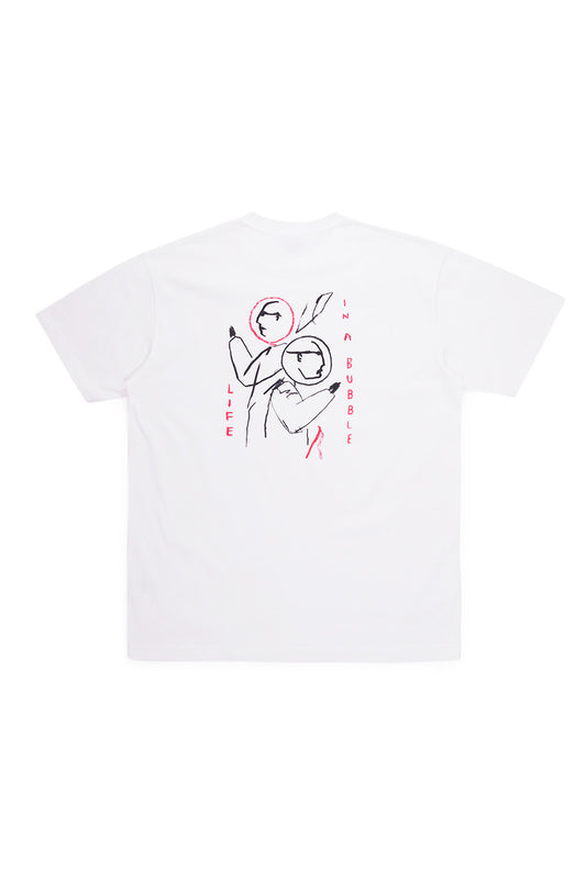 Polar Skate Co. I Life In A Bubble T-Shirt – Weißes Skate-Tee mit kreativer Grafik