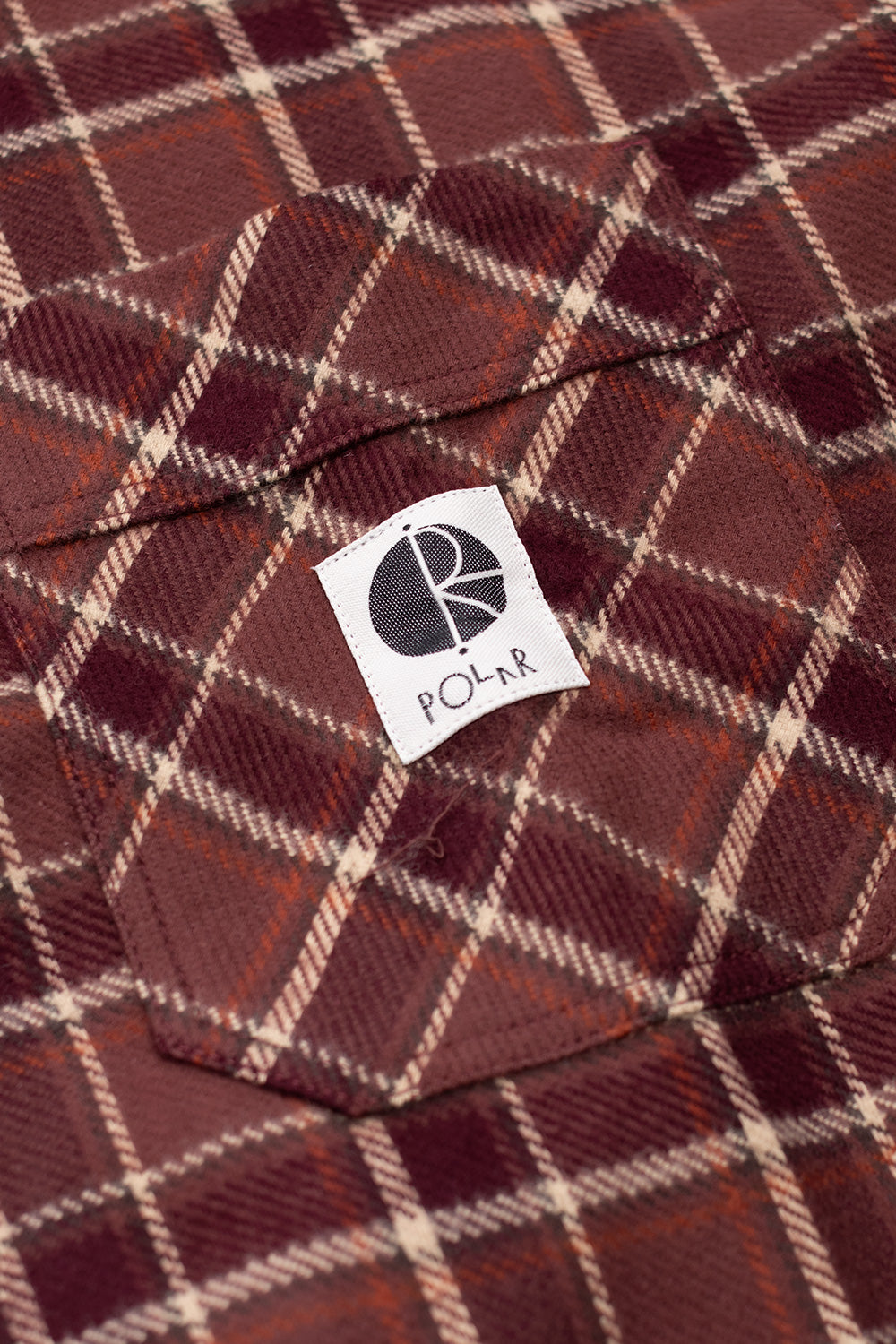 Polar Skate Co. Mike LS Shirt Oxblood Check - BONKERS
