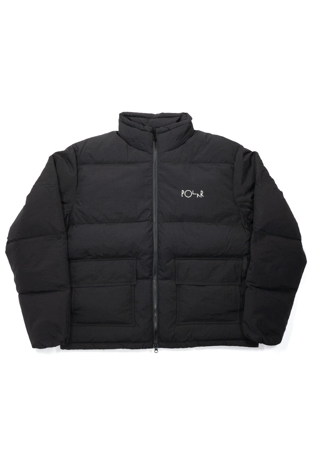Polar Skate Co. Pocket Puffer Jacket Black - BONKERS