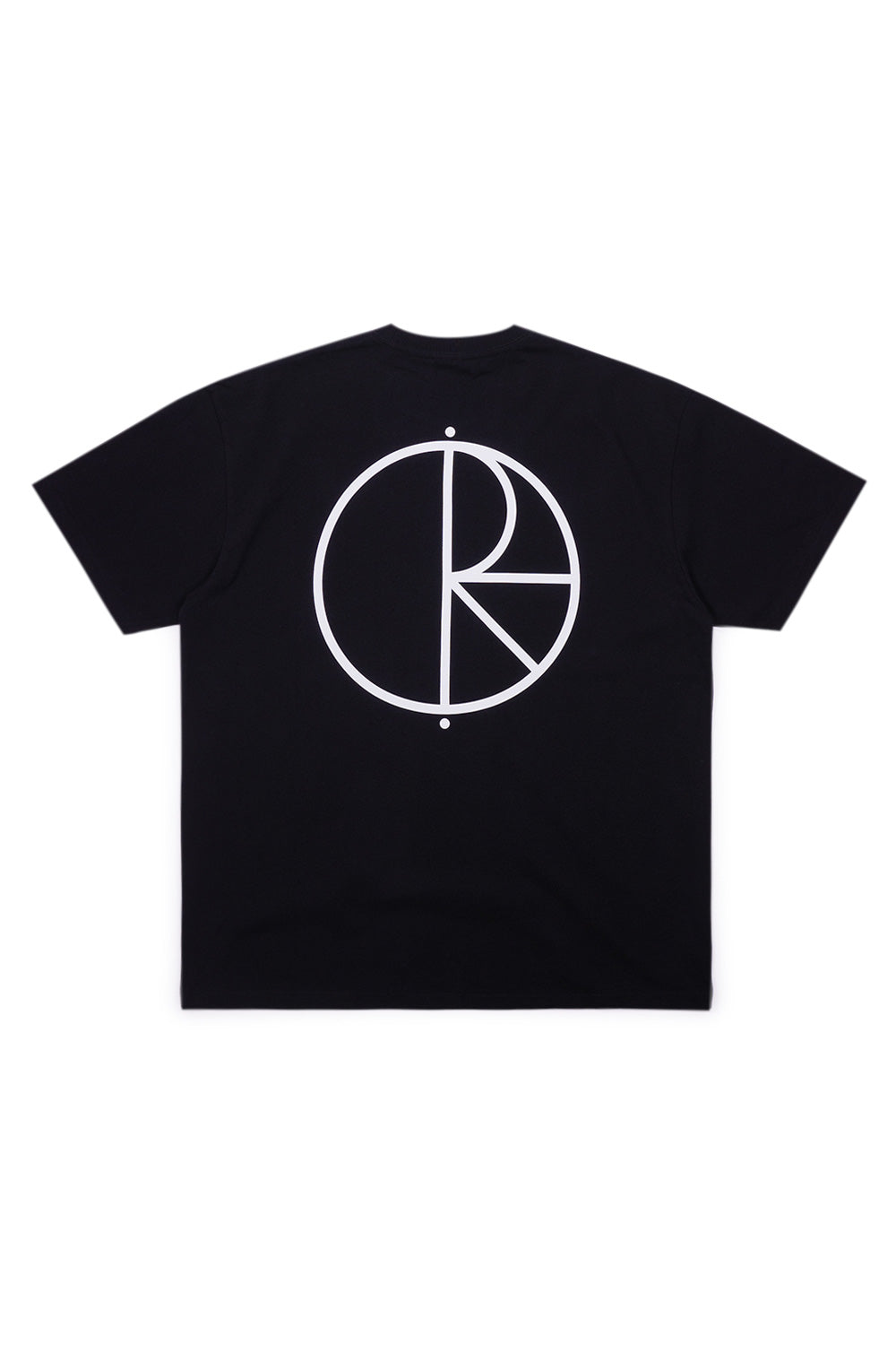 Rückansicht des Polar Skate Co. Stroke Logo T-Shirts Schwarz – schlichtes Design mit bequemem Rundhalsausschnitt für Skater und Streetwear-Fans