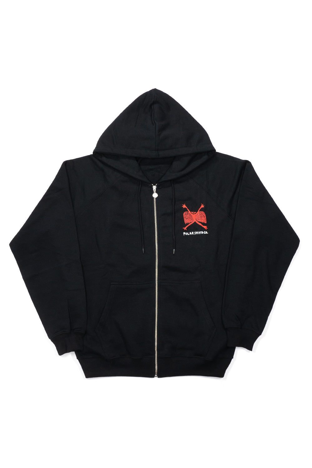 Polar Skate Co. Welcome To The New Age Zip Hoodie Black - BONKERS