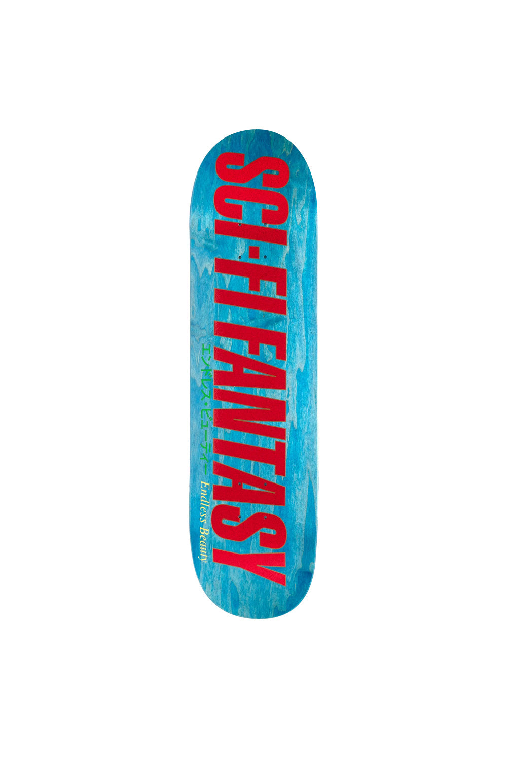 Frontalansicht des Sci-Fi Fantasy Endless Beauty Skateboard-Decks in 8,38 Zoll mit einzigartigem Design