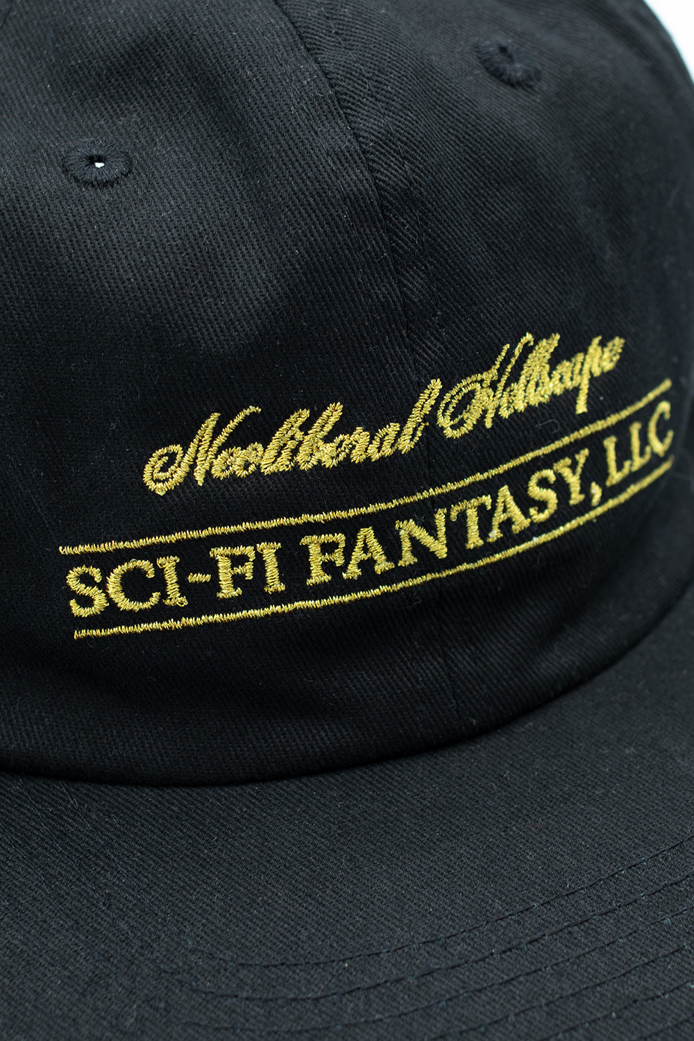 Sci-Fi Fantasy Neoliberal Hellscape 6 Panel Cap Black - BONKERS