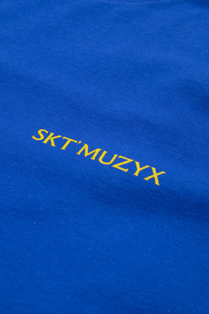 Skate Muzik Adventure T-Shirt Royal Blue - BONKERS