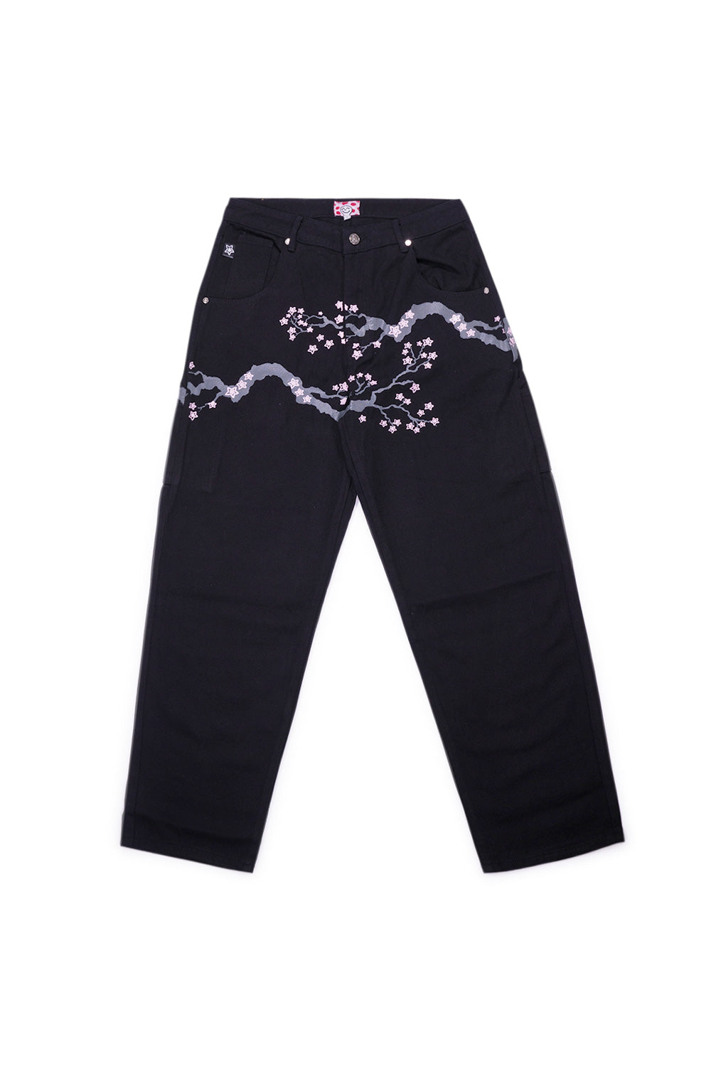 Star Team Cherry Blosson Star Carpenter Jeans Black - BONKERS