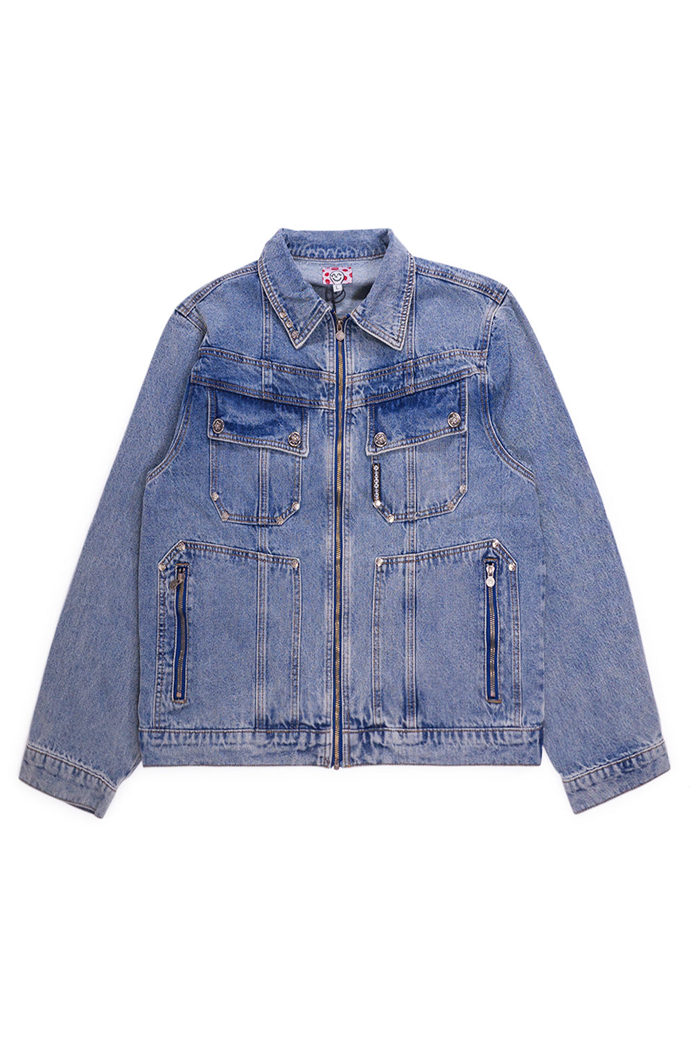 Starteam East Village Denim Zip Up Jacket Blue – Stilvolle blaue Denim-Jacke mit Reißverschluss für einen modernen Look