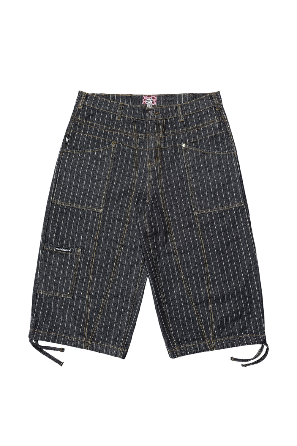 Starteam Star Capri Pin Stripe Black - BONKERS