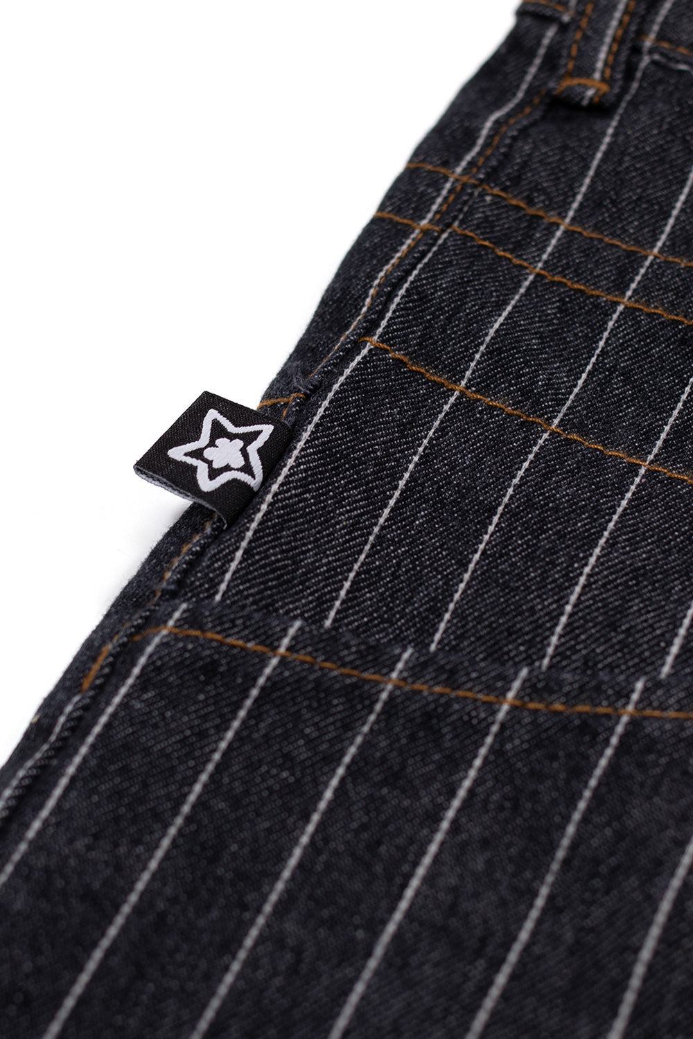 Starteam Star Capri Pin Stripe Black - BONKERS