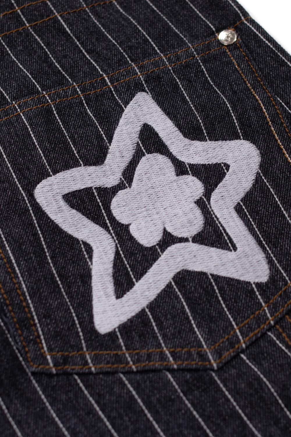 Starteam Star Capri Pin Stripe Black - BONKERS