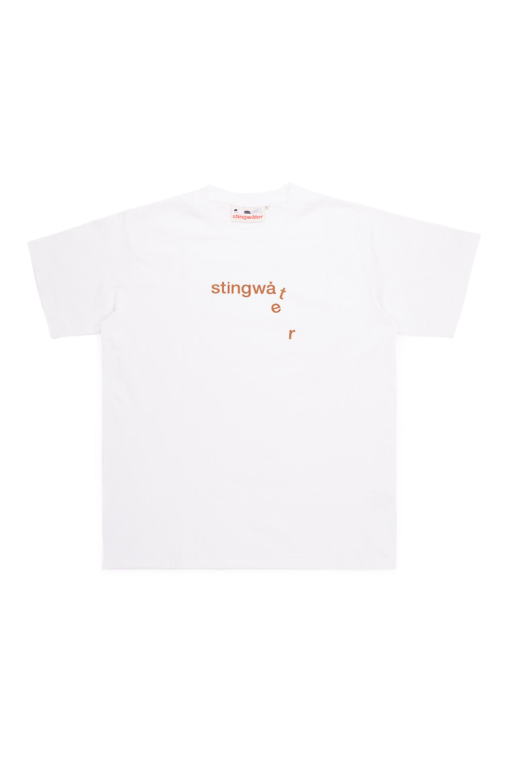 Stingwater Classic Melt Logo T-Shirt White – Weißes Skate-Tee mit geschmolzenem Logo-Design