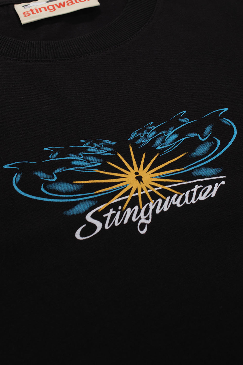 Stingwater Dolphins T-Shirt Schwarz