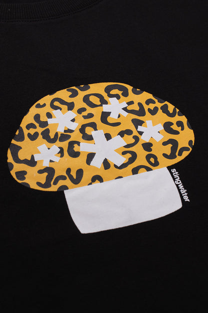 Stingwater Leopard Aga Mushroom T-Shirt Schwarz