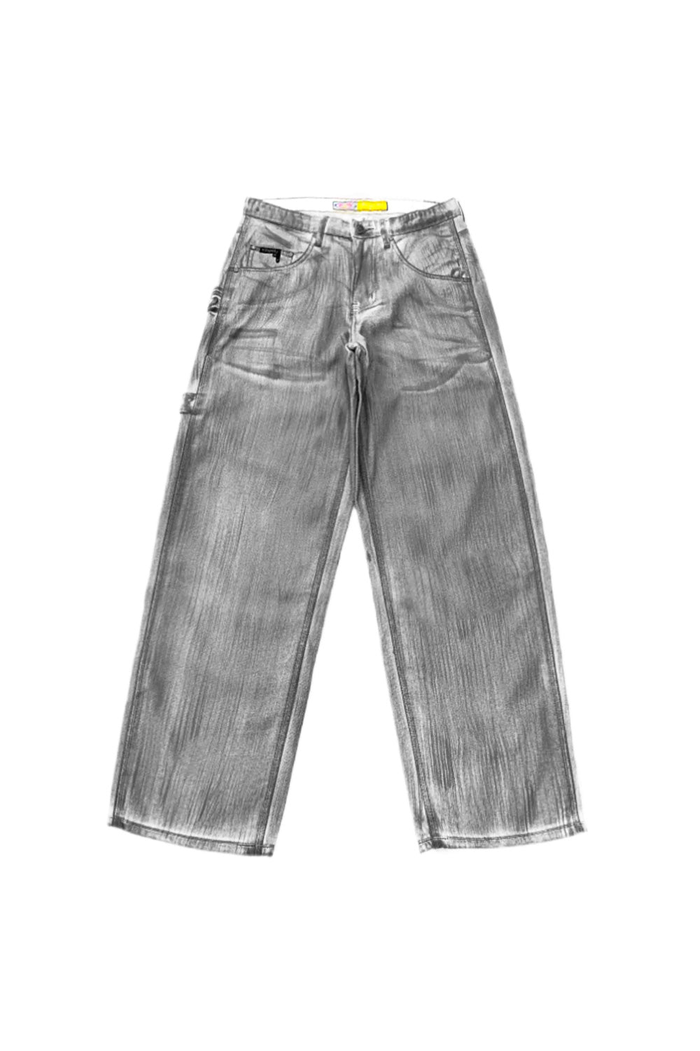 Stingwater Painted Chain Jeans Silver - BONKERS