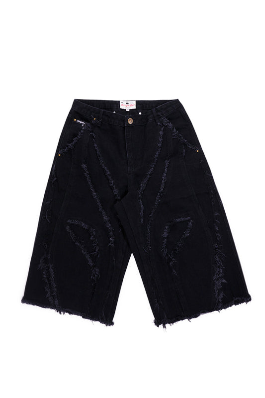 Stingwater Saloon Jean Shorts Schwarz