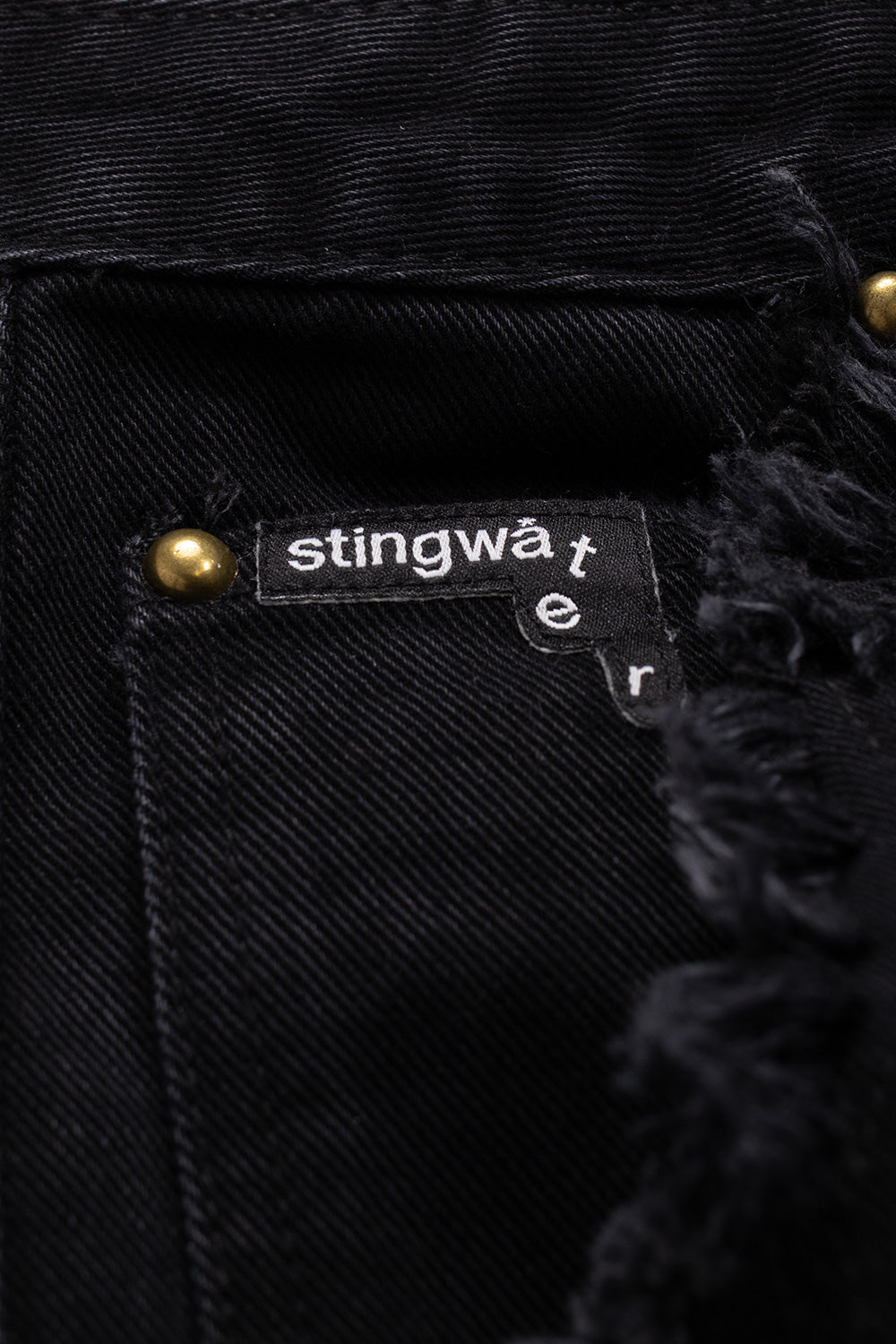 Stingwater Saloon Jean Shorts Schwarz