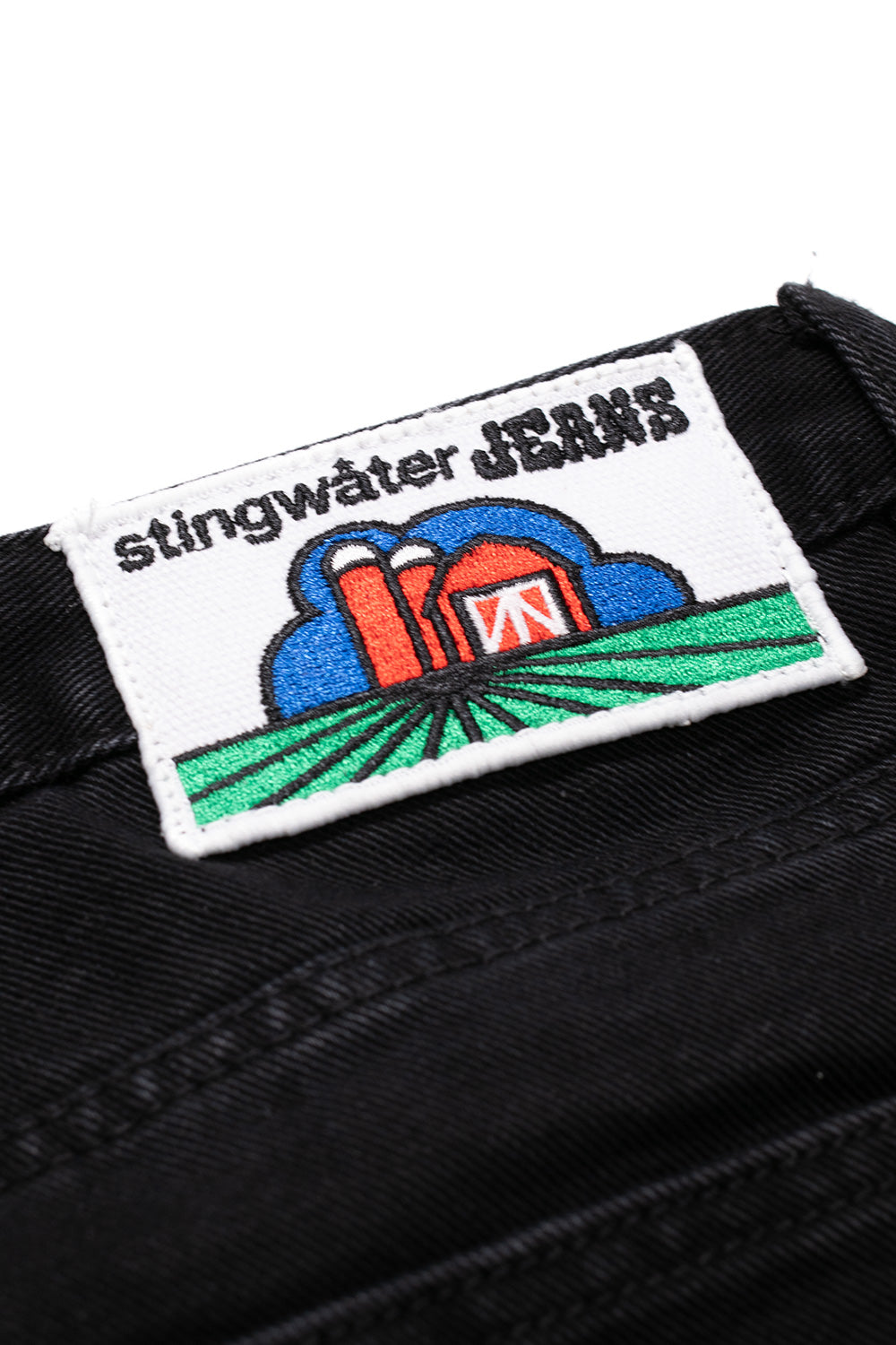 Stingwater Saloon Jean Shorts Schwarz