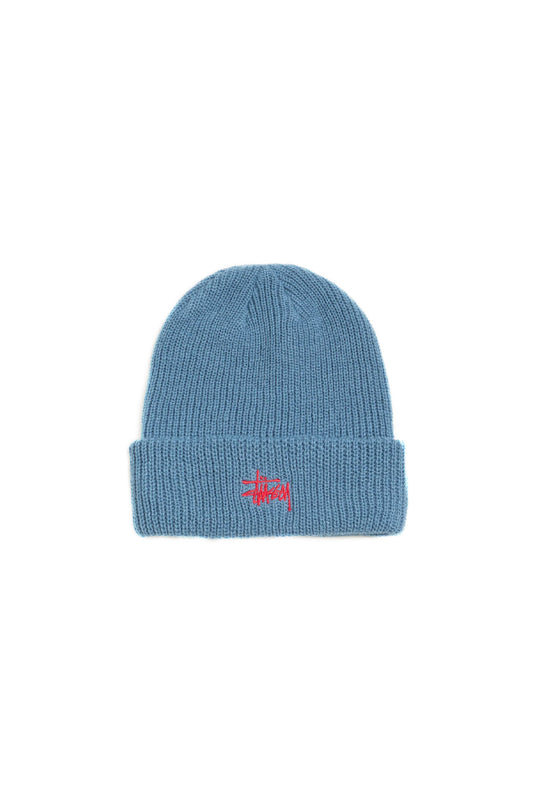 Stüssy Basic Cuff Beanie Slate Blue - BONKERS