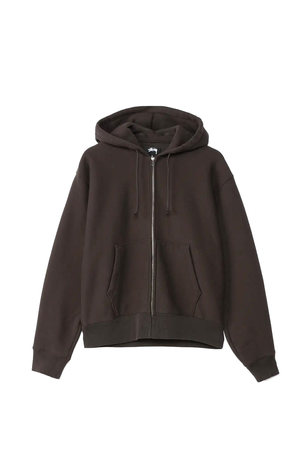 Stüssy Basic Diamond Zip Hood Black - BONKERS