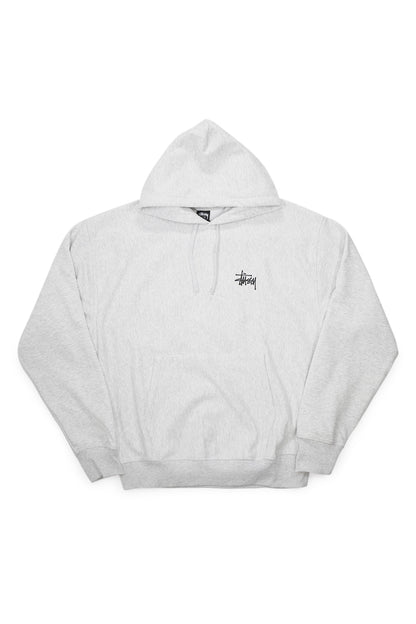 Stussy Basic Logo Hoodie Ash Heather - BONKERS