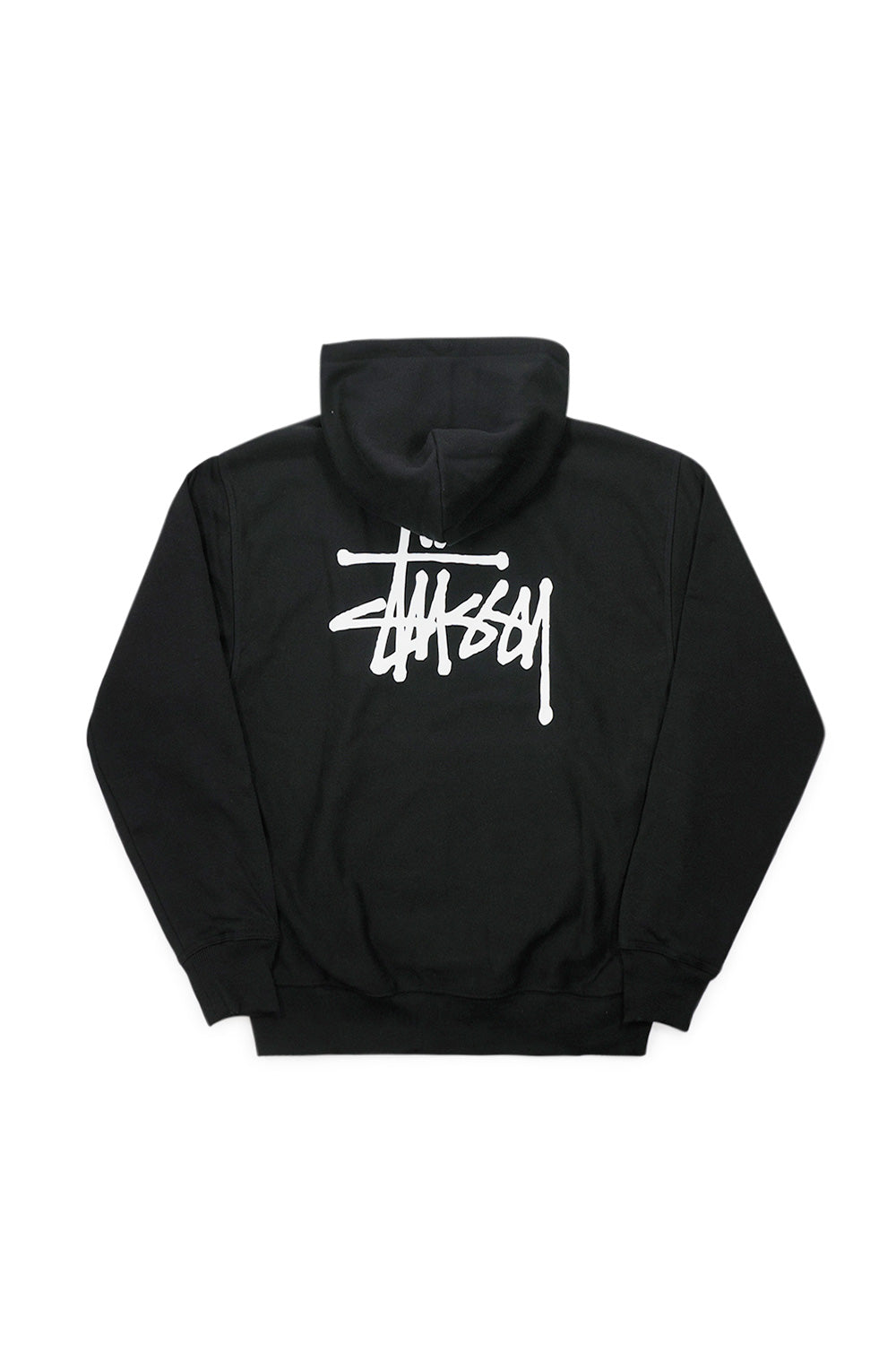 Stussy Basic Logo Hoodie Black - BONKERS