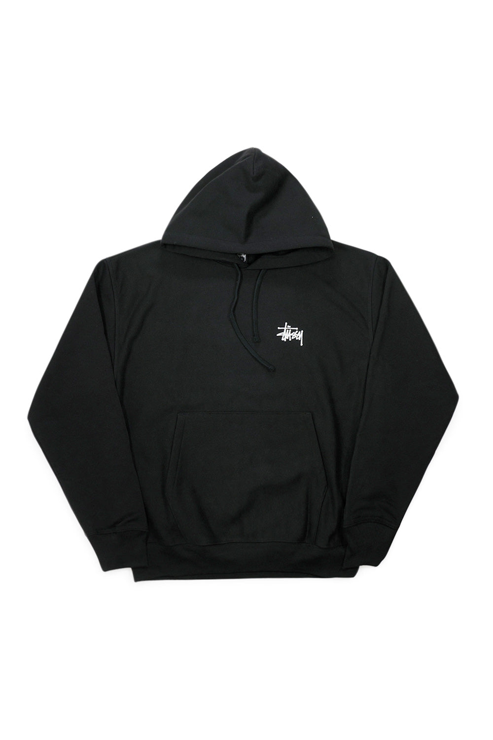 Stussy Basic Logo Hoodie Black - BONKERS