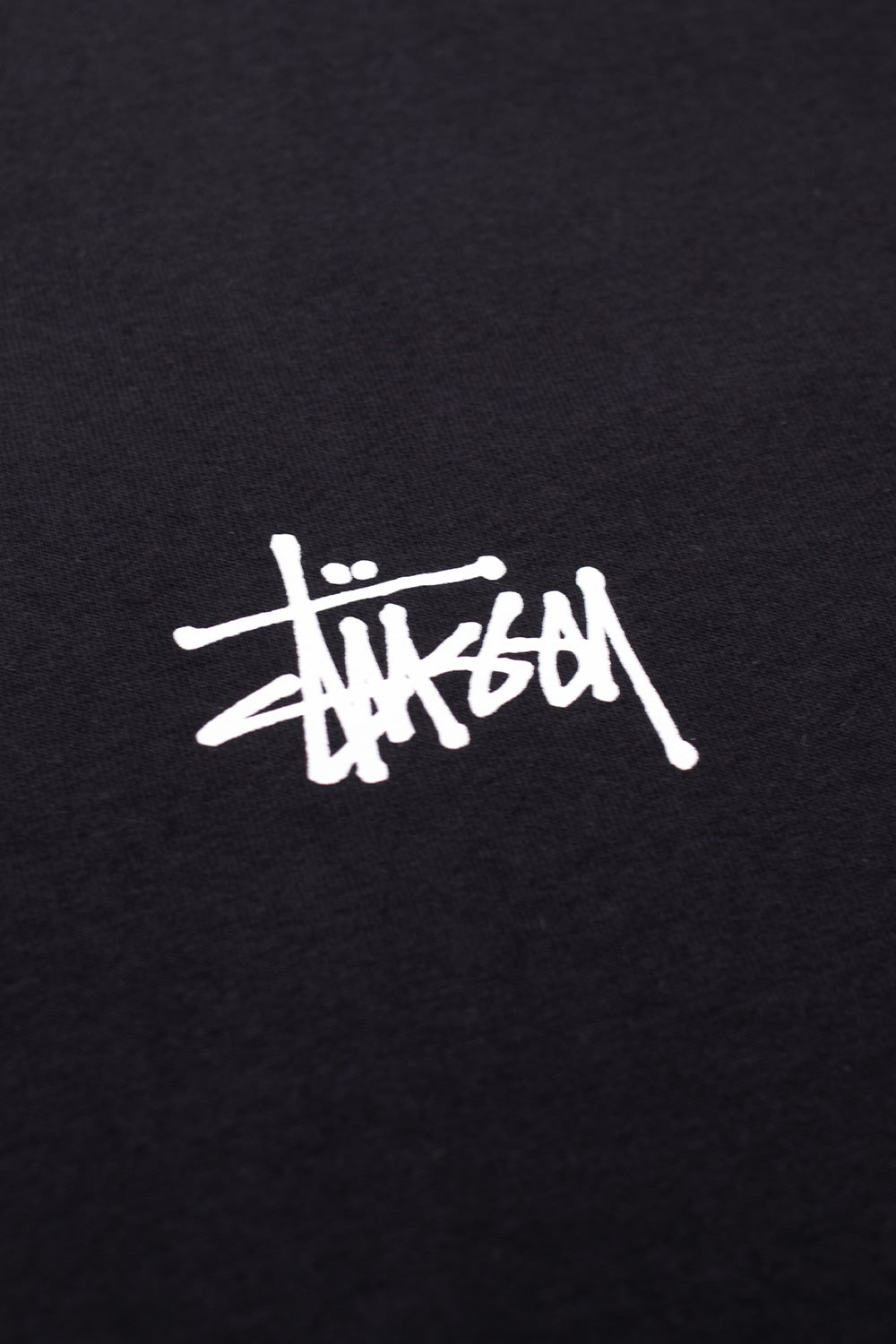 Stussy Basic Logo T-Shirt Black - BONKERS