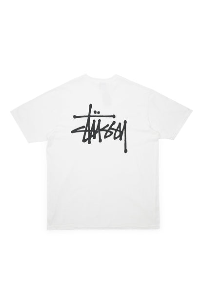 Stussy Basic Logo T-Shirt White - BONKERS