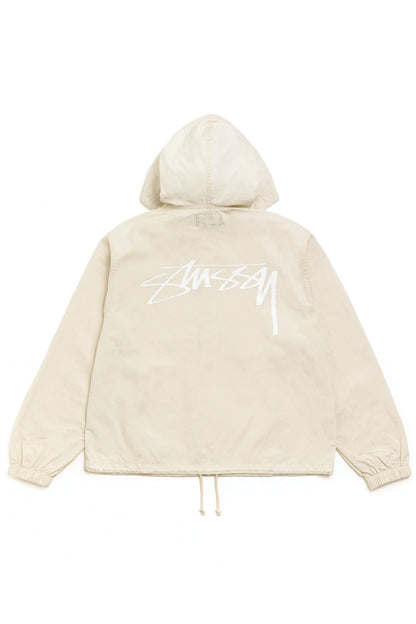 Stüssy Beach Shell Cotton Wax Jacket gris Pierre