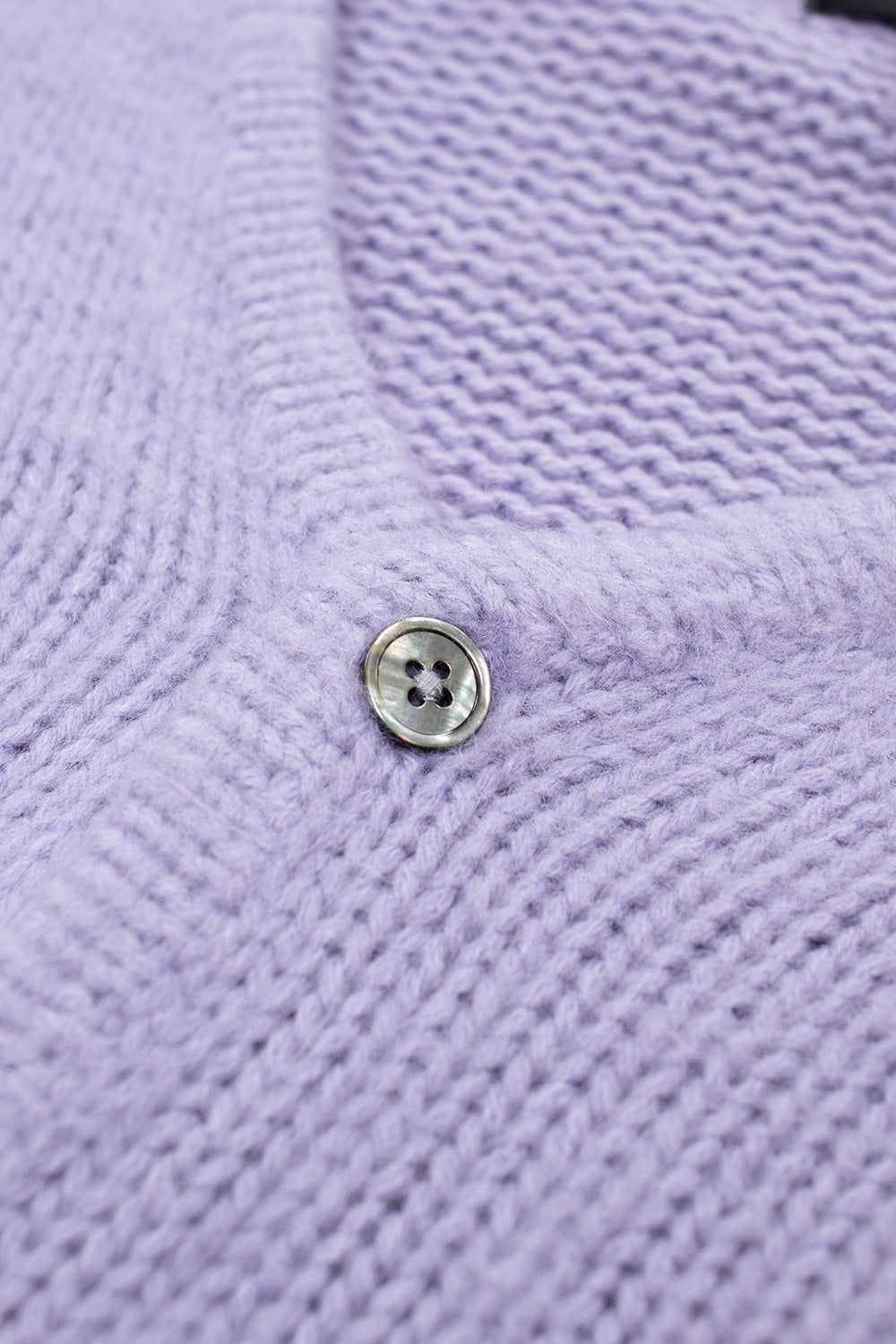 Stussy Brushed Cardigan Lavendar - BONKERS