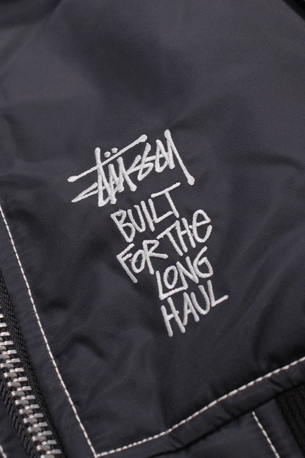 Stussy Built Bomber Jacket Black - BONKERS