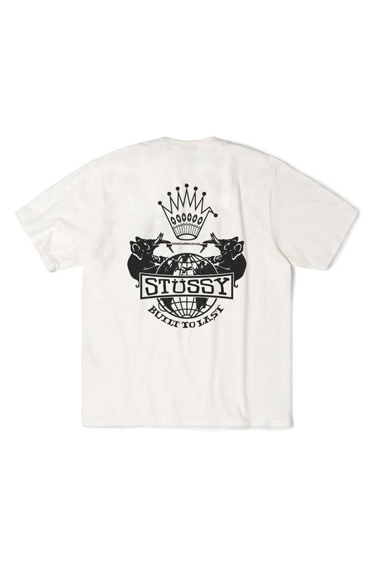 Stussy Built To Last Pig. Dyed T-Shirt Natural - BONKERS