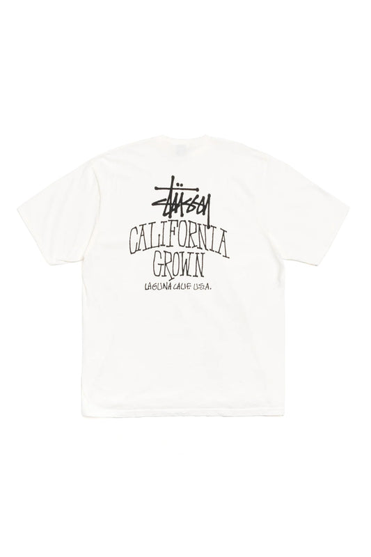 Stüssy Cali Grown Pig. Dyed T-Shirt Altweiss