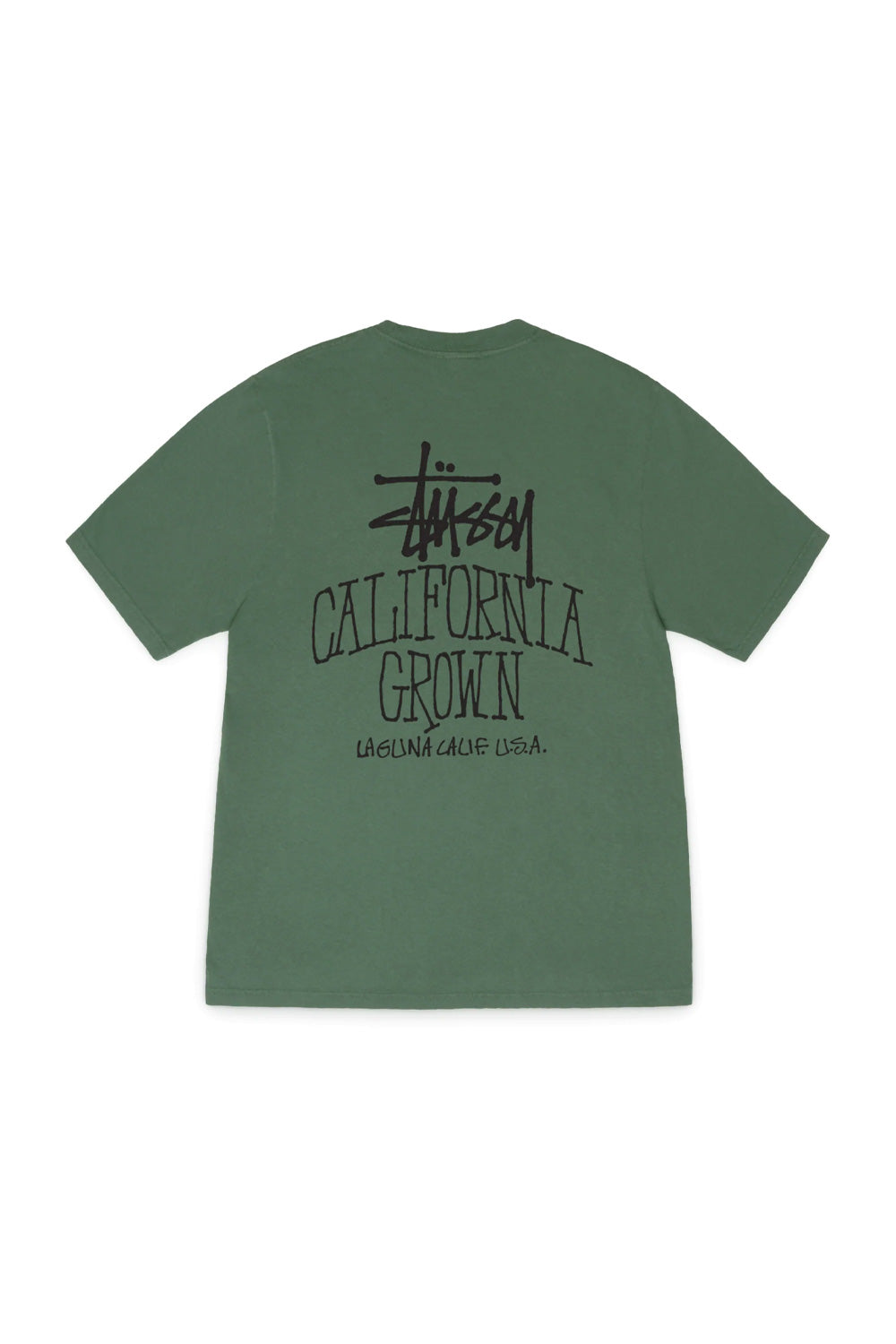 Stüssy Cali Grown Pig. Dyed T-Shirt Pijnboom