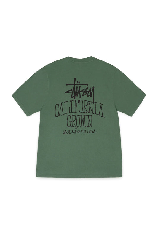 Stüssy Cali Grown Pig. Dyed T-Shirt Pijnboom