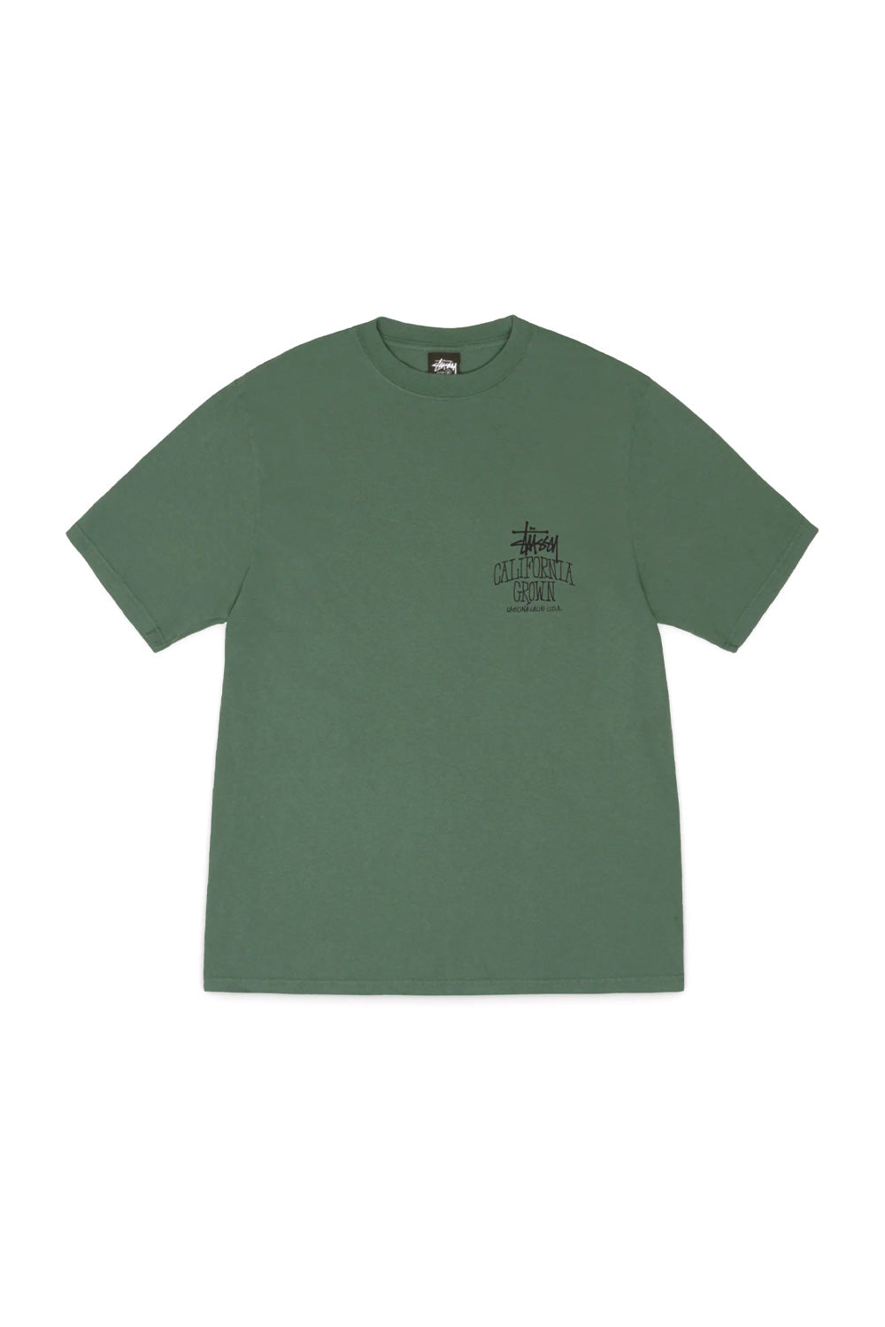 Stüssy Cali Grown Pig. Dyed T-Shirt Pijnboom