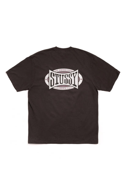 Stüssy Champion Oval Pig. Dyed T-Shirt Noir