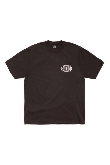Stüssy Champion Oval Pig. Dyed T-Shirt Noir