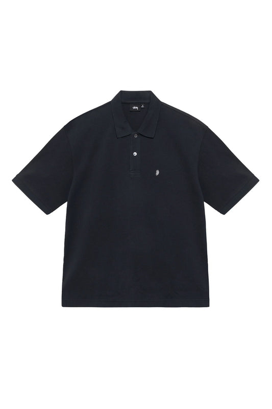 Stüssy Classic Pique Polo Nero