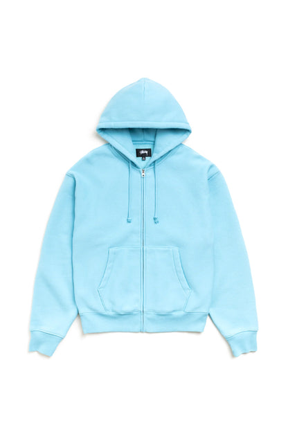 Stüssy Cursive Applique Zip Hood Agua