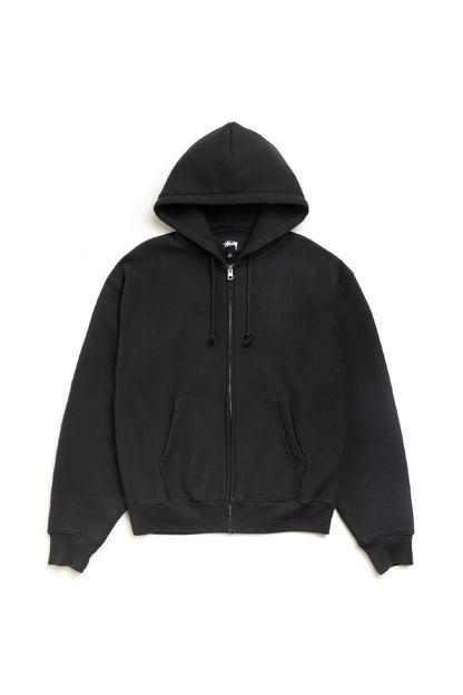 Stüssy Cursive Applique Zip Hood Negro
