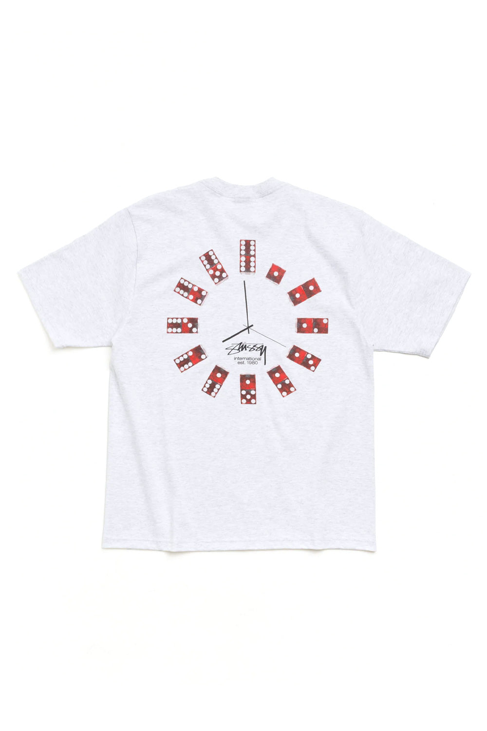 Stüssy Dice Clock T-Shirt Grijs Gevlekt