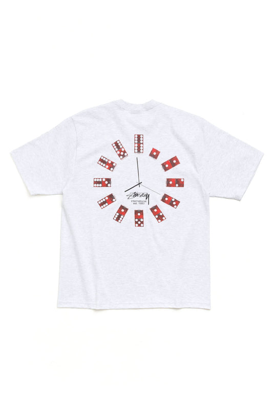 Stüssy Dice Clock T-Shirt Grau Meliert