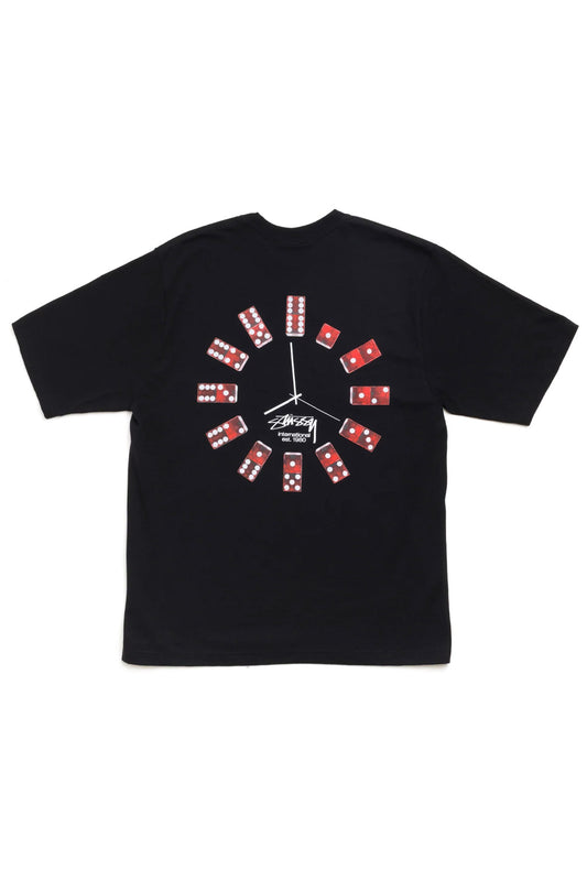 Stüssy Dice Clock T-Shirt Schwarz