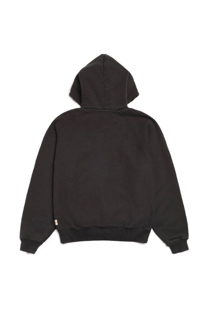 Stüssy Fleece Raglan Hood Schwarz