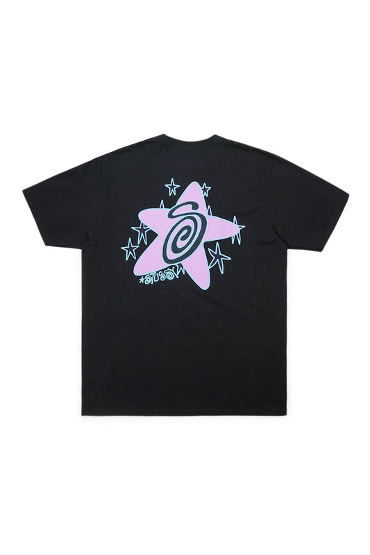 Stussy Galaxy T-Shirt Black - BONKERS